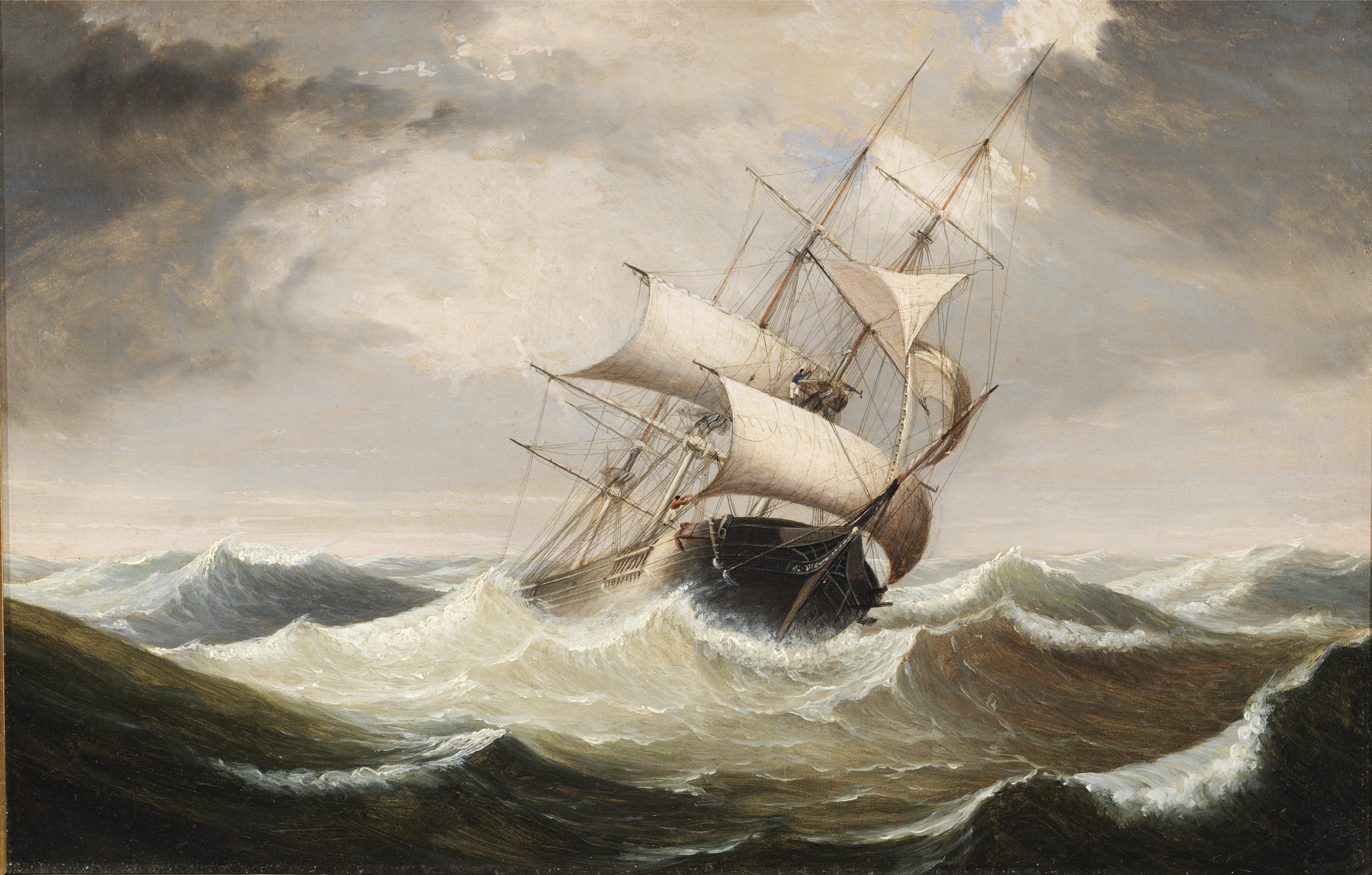 rough seas ship