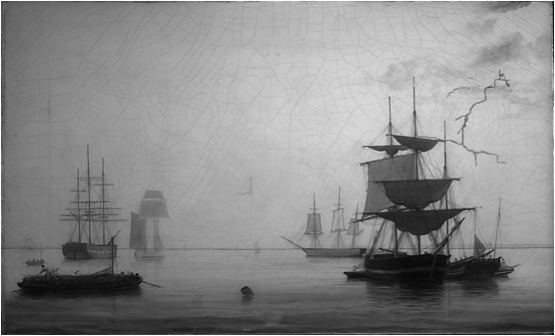 Harbor of Boston IR reflectography