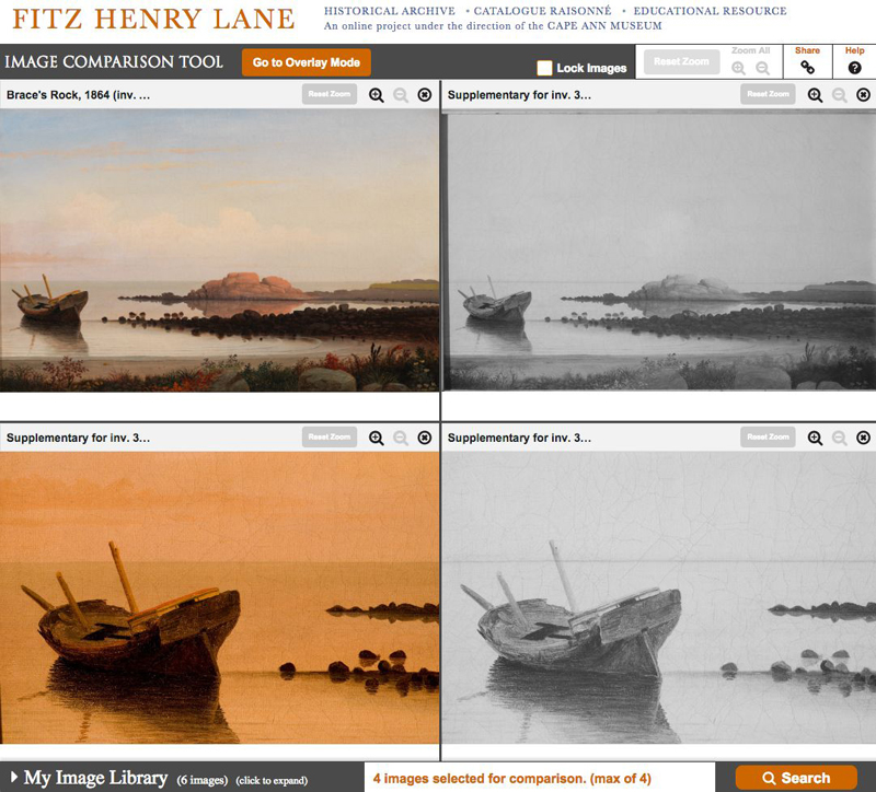 2 Side-by-side comparison mode screen shot for ICT help